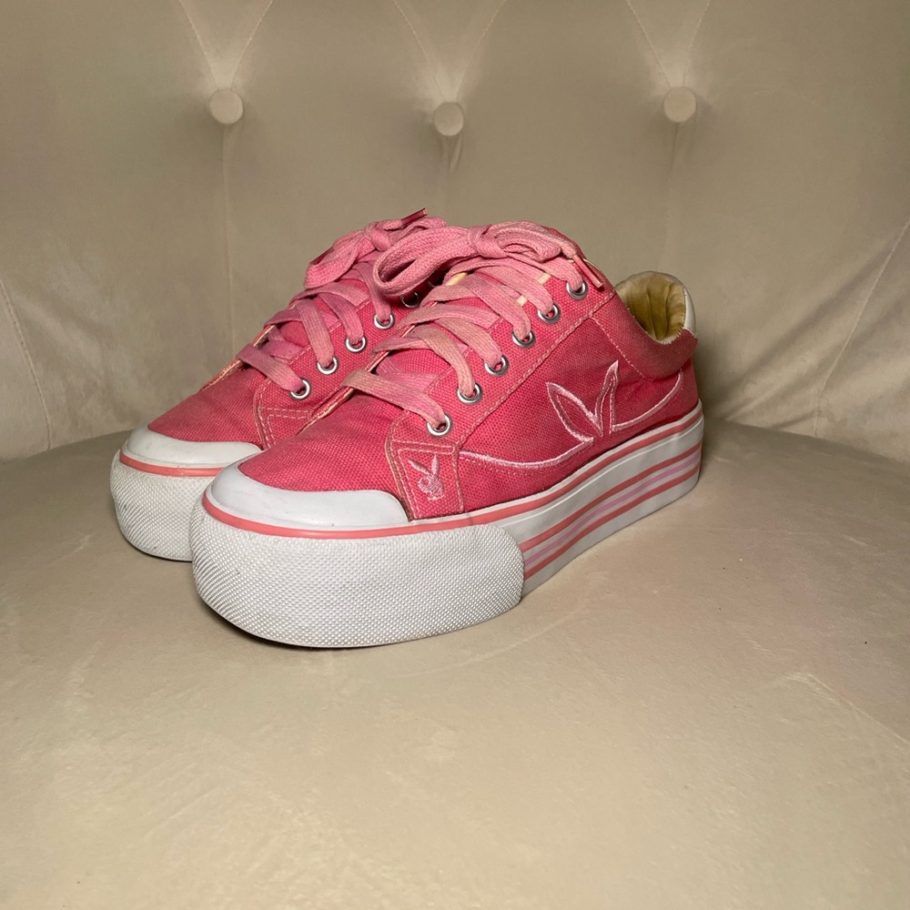 VINTAGE Y2K PLAYBOY PLATFORM SNEAKERS
